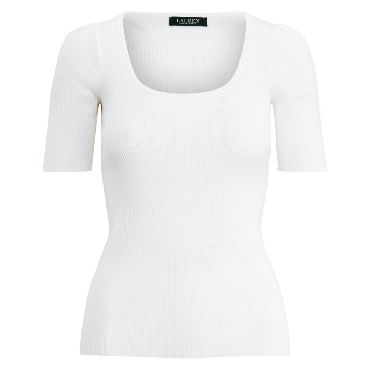 Lauren Ralph Lauren Nadalia Puff Sleeve Top in White