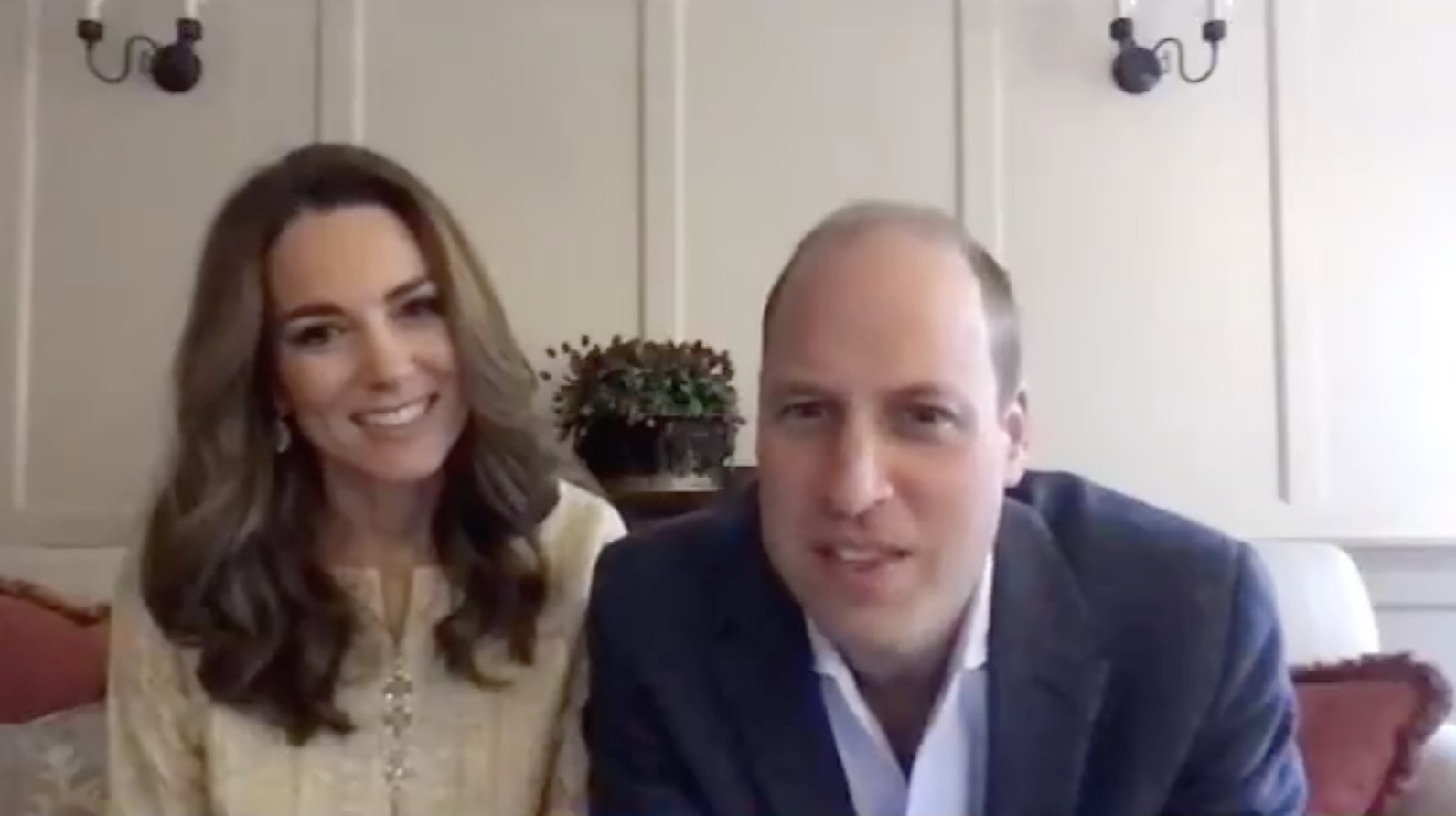 Kate in traditional clothing for video catch-up with Pakistani charities from 2019 tour