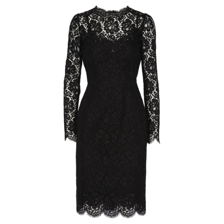 Dolce and Gabbana Black Lace Dress