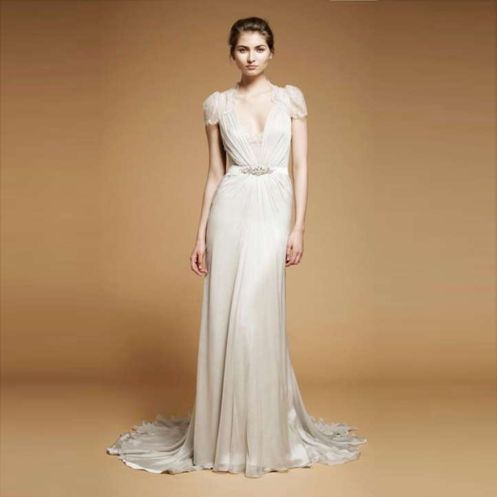 Jenny Packham Aspen Gown in Teal Lace