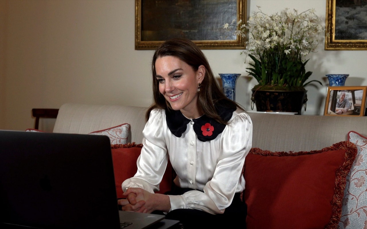 Kate speaks with Armed Force families in new video released to mark Remembrance Day.