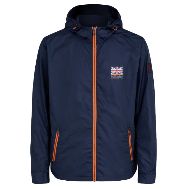 Belstaff Britannia Windbreaker Jacket in Blue and Orange
