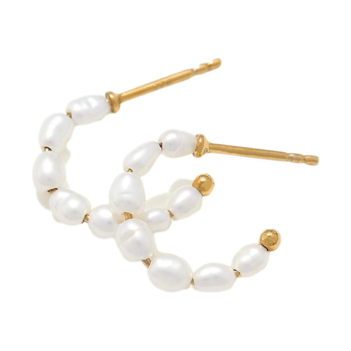 Mejuri Organic Pearl Stacked Hoops – possible ID
