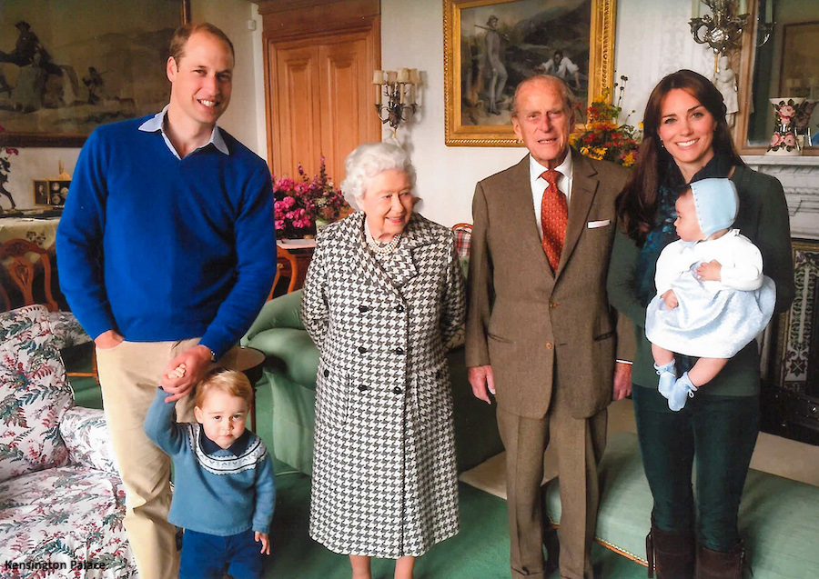 Cambridges share unseen photographs of Prince Philip with George, Charlotte and Louis