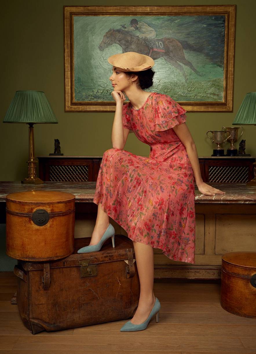 Red Floral Dress from the L.K. Bennett x Ascot Collection