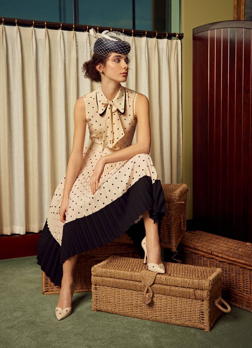 Polka Dot Dress from the L.K. Bennett x Ascot Collection