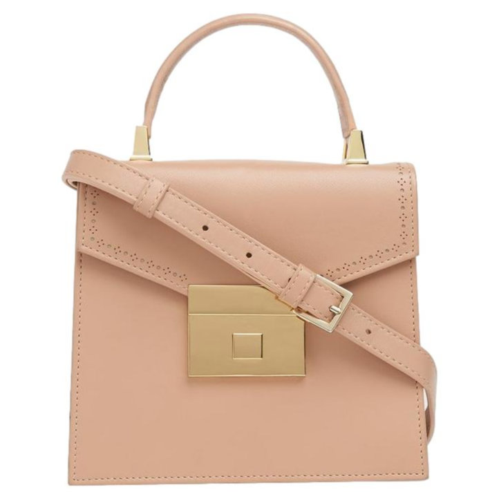 L.K. Bennett Milly Leather Mini Handheld Bag in Trench