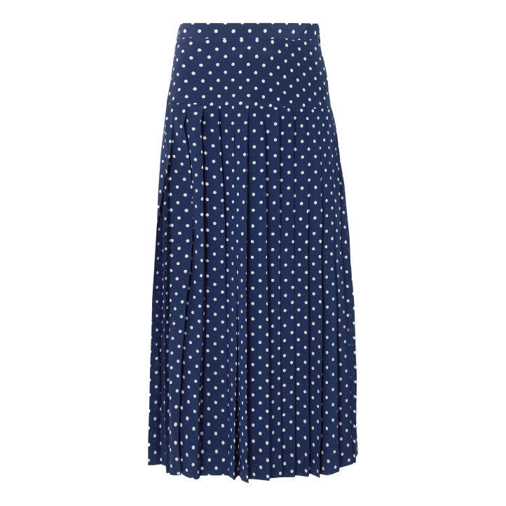 The Alessandra Rich blue polka dot skirt