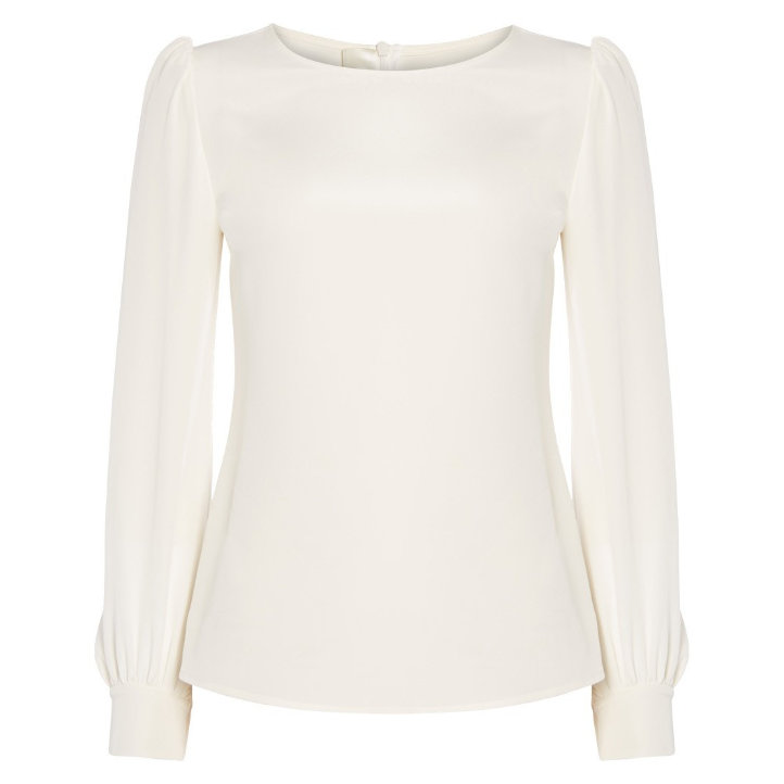 Jane Binky Silk Blouse In Cream