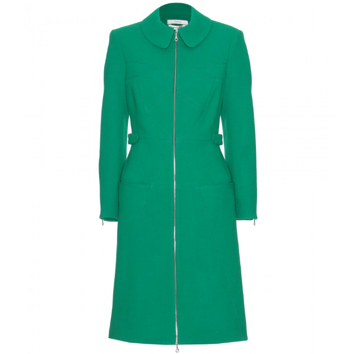 Erdem Allie Coat in Green