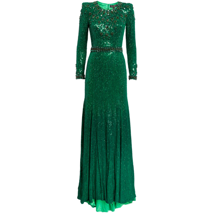 Jenny Packham Georgia Gown in Green Sequin