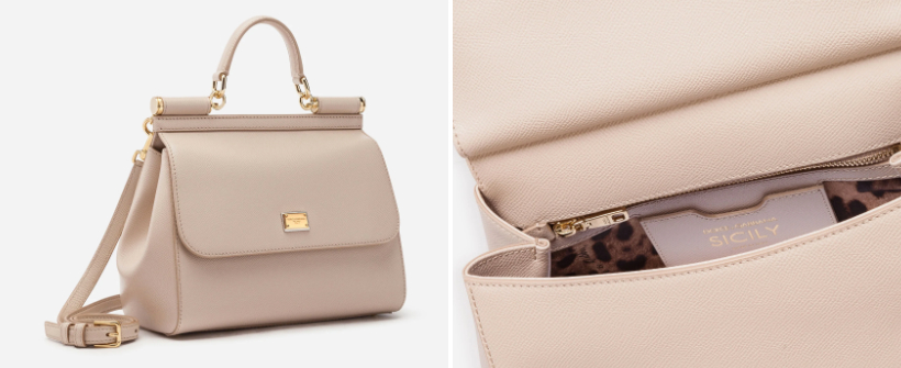 The Dolce & Gabbana Sicily bag in nude pink