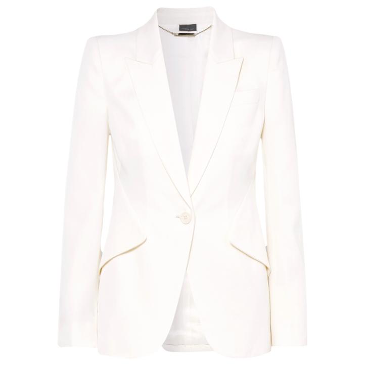 Alexander McQueen White Suit Jacket