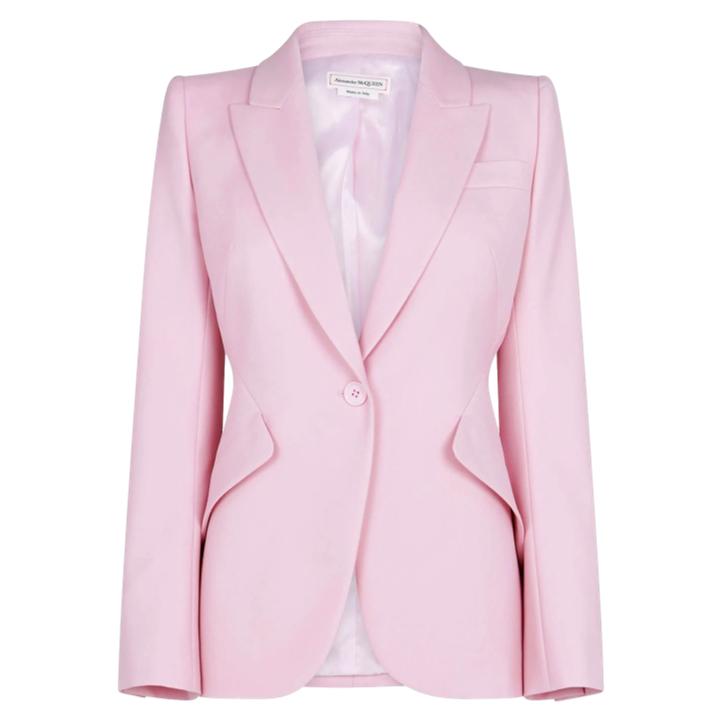 Alexander McQueen Suit Jacket in Ice Pink