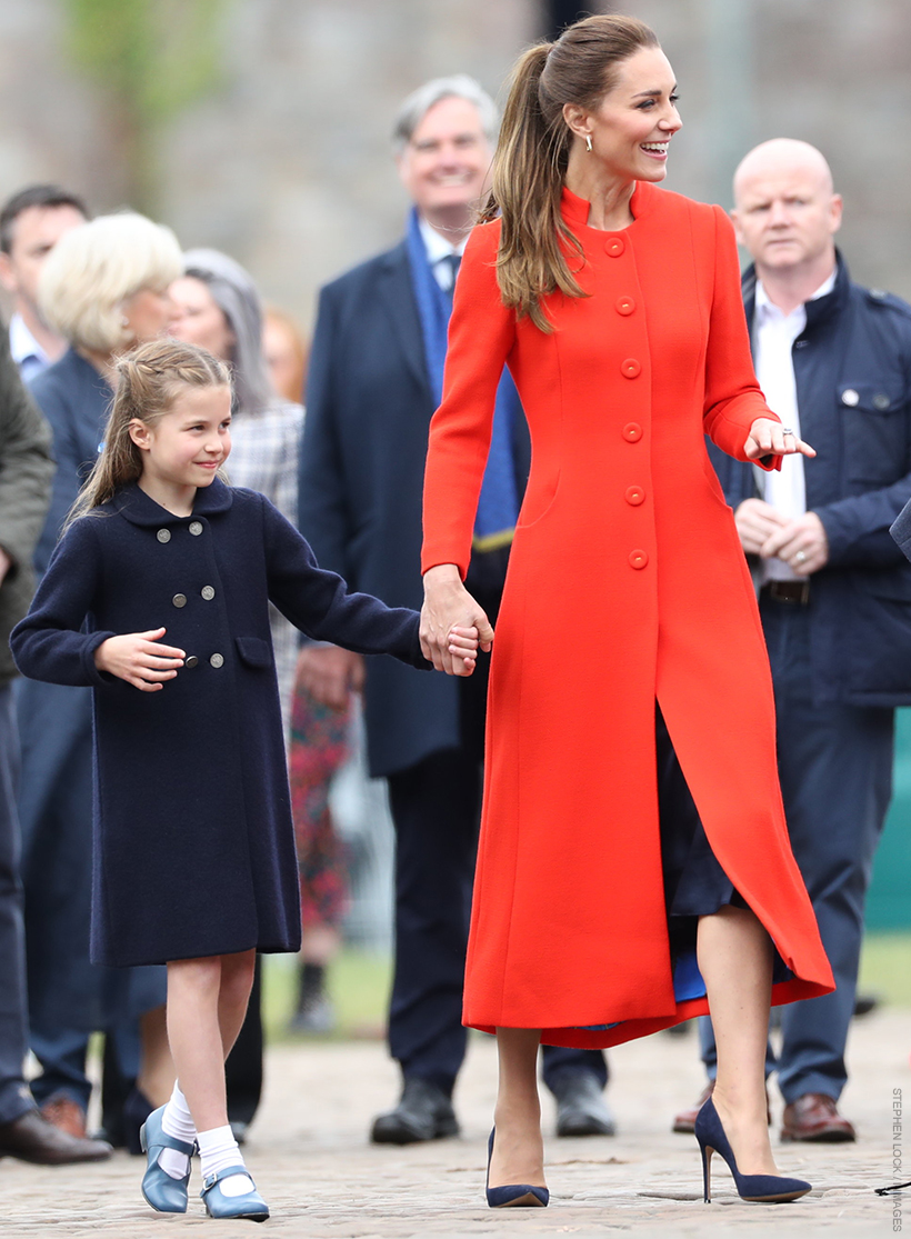 Cambridges’ Family Day Out at the Castle: Kate in red coat for Jubilee Visit to Cardiff