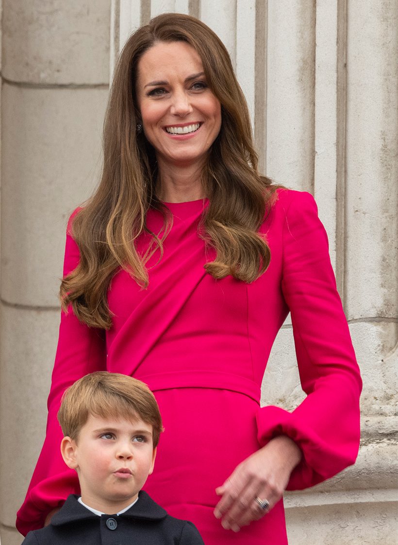 Pink for the Platinum Pageant! Duchess chooses raspberry coloured dress for parade