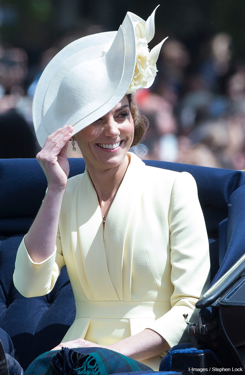 Kate in yellow Alexander McQueen outfit for Trooping the Colour 2019