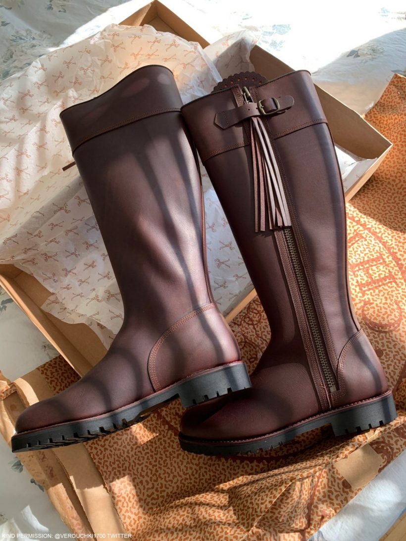 Penelope Chilvers tassel boots in brown