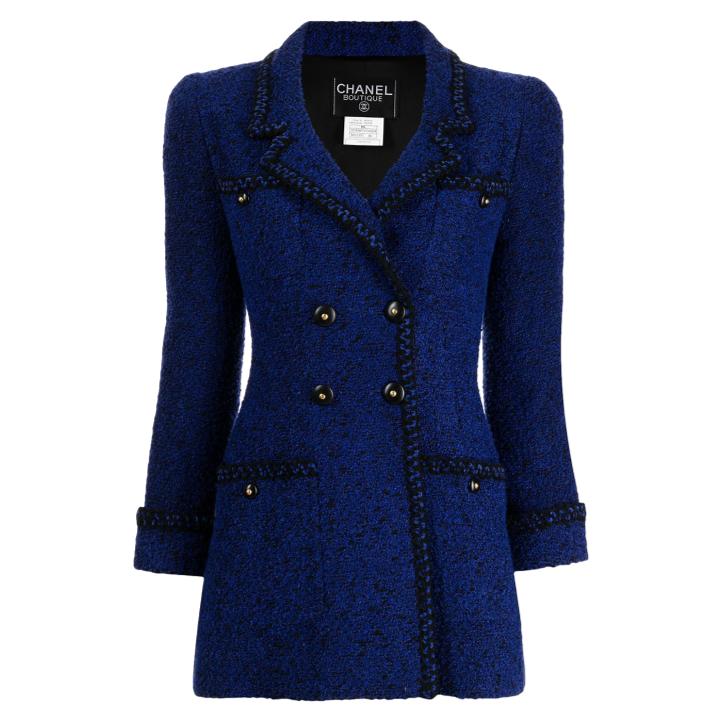 The Chanel jacket in cobalt blue