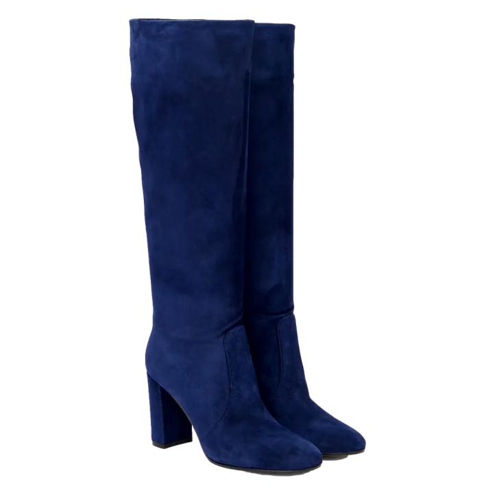 Gianvito Rossi Blue Suede Boots