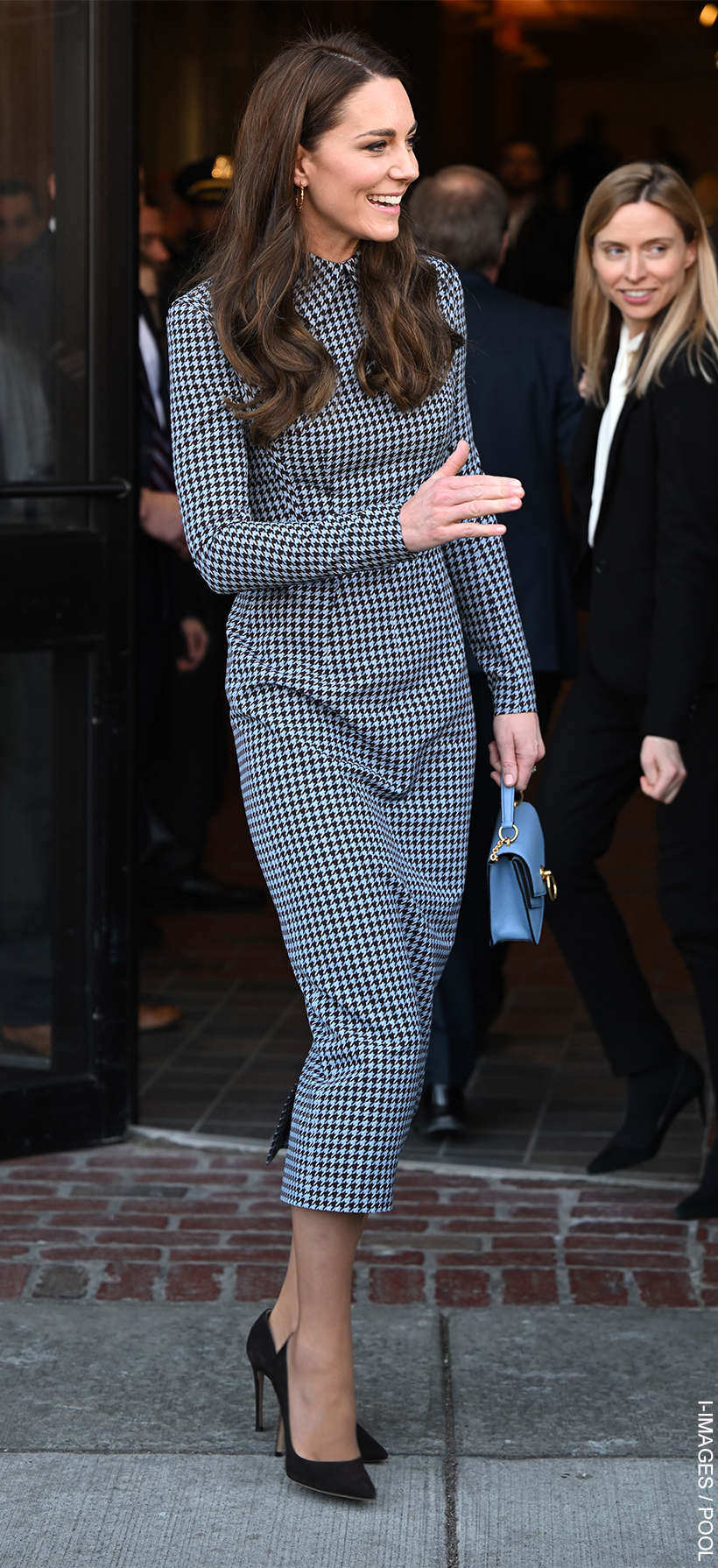 Kate Middleton’s most polished & professional look yet? Princess wears houndstooth dress to talk to Harvard experts about early childhood
