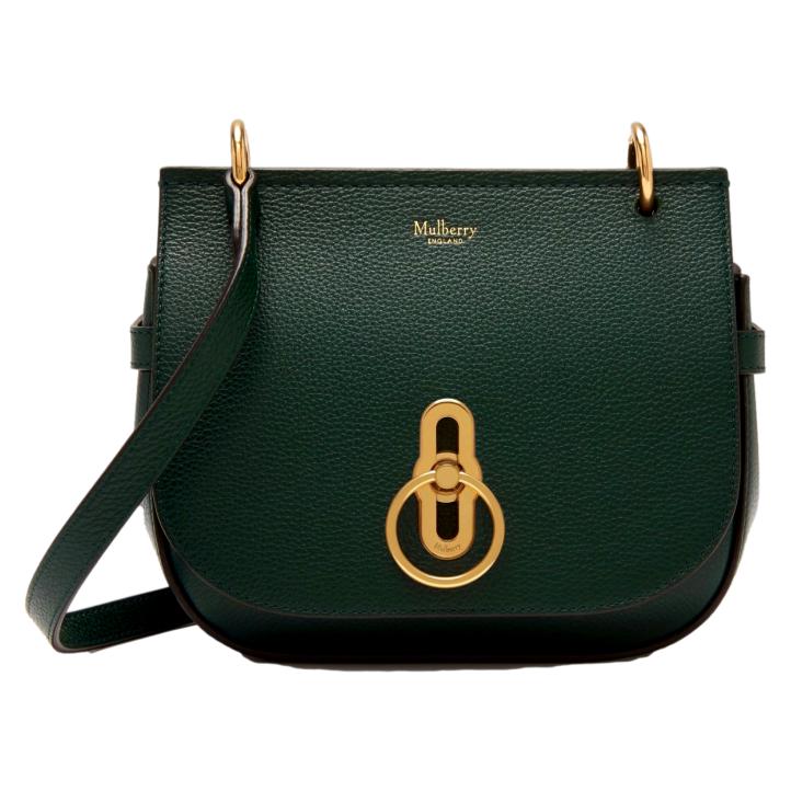 Mulberry Small Amberley Satchel in Green Leather