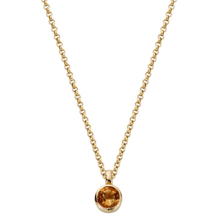 Daniella Draper Gold Citrine Baby Treasure Necklace