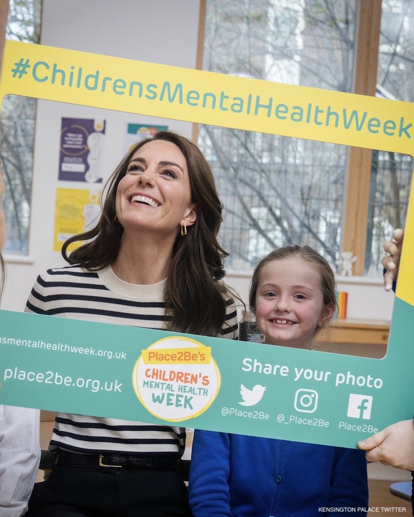 Kate Middleton brings back striped sweater for video message supporting Children’s Mental Health Week