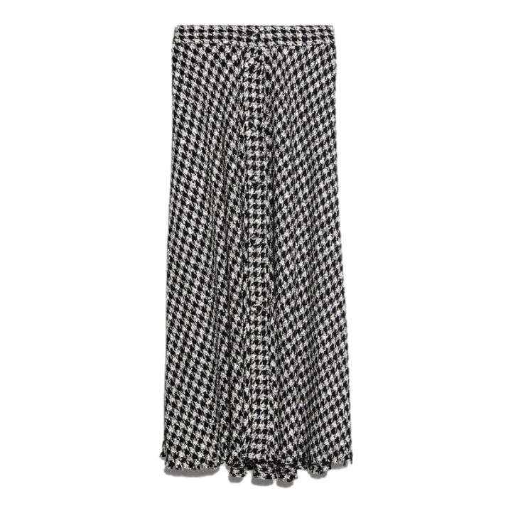 Zara Houndstooth Maxi Skirt