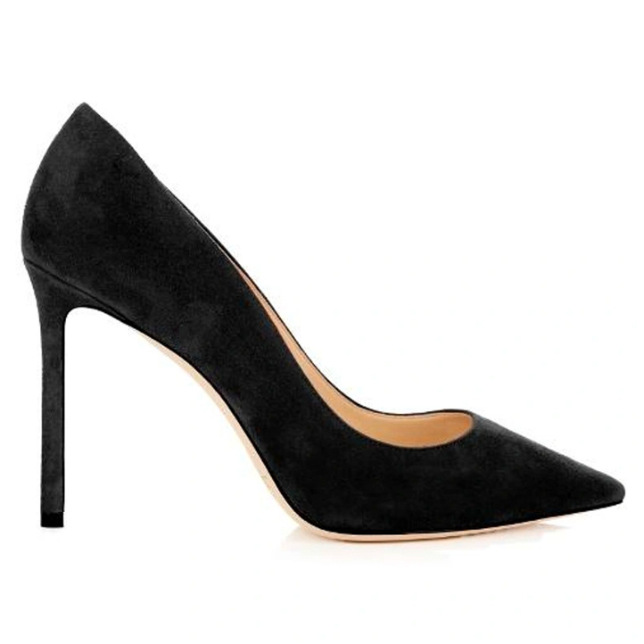 Jimmy Choo Romy heels in black velvet
