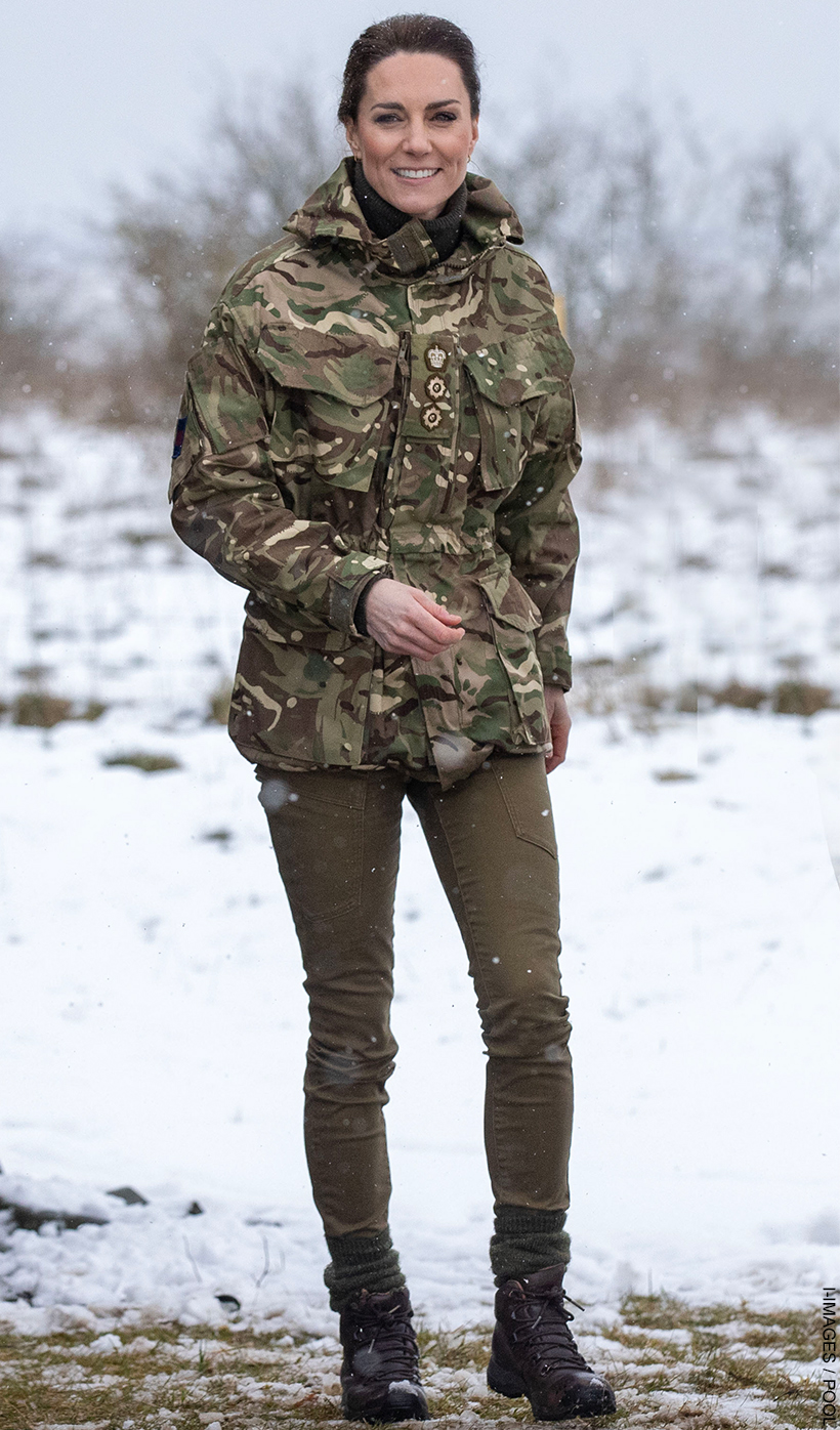 Kate Middleton’s Combat-Ready Look Steals the Show During Snowy Visit with Irish Guards
