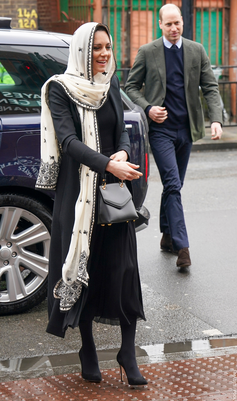 Kate Middleton Respectfully Covers Up With Headscarf for Visit to Hayes Muslim Centre