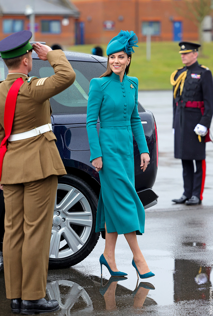 Kate Middleton’s Teal St. Patrick’s Day Outfit Is A Surprise—And A Symbolic Choice For Her New Era As Colonel Of The Irish Guards