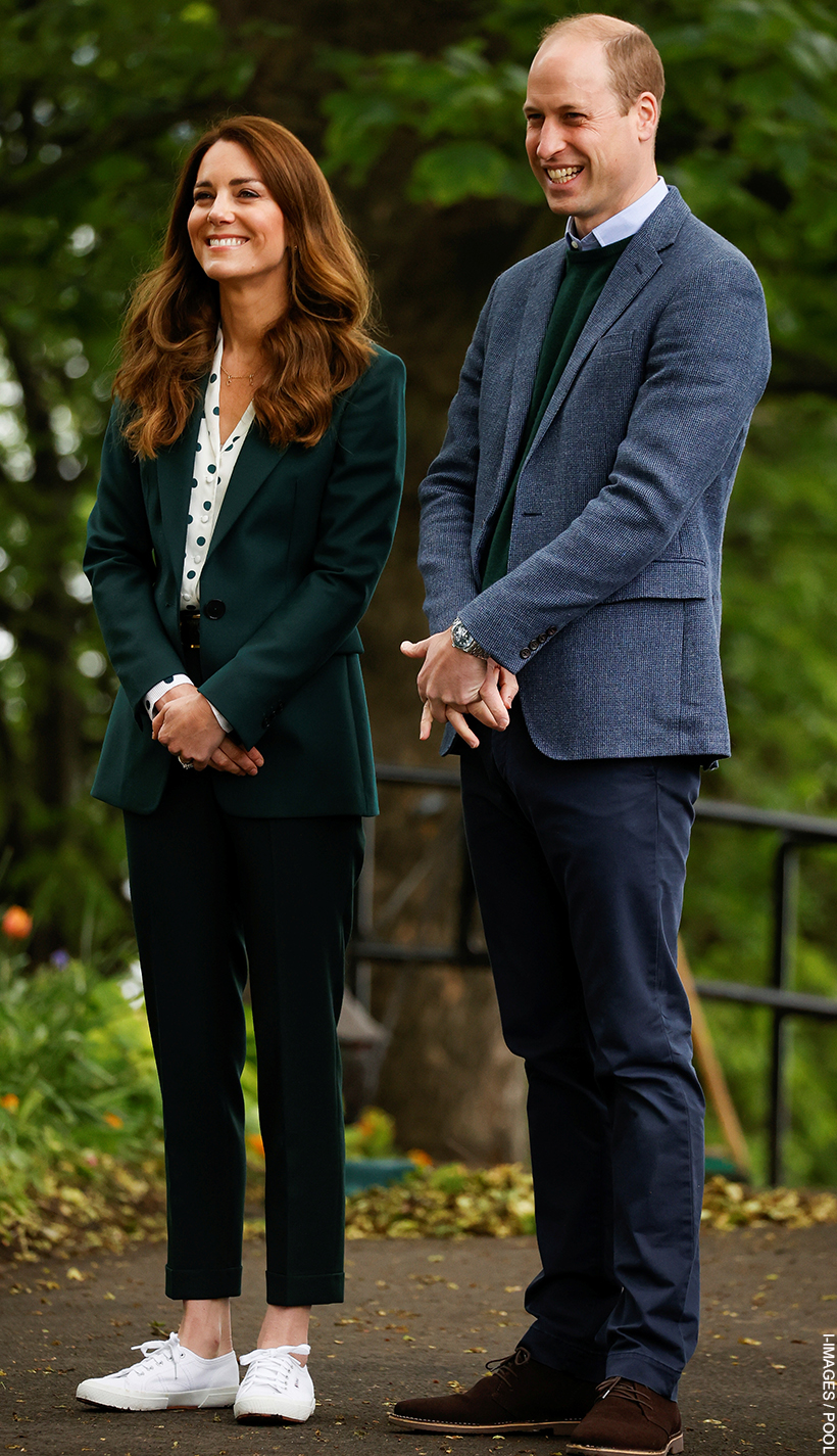 Kate Middleton in Green Trouser Suit To Launch ‘Green Space Index’ for Fields In Trust On Day 4 Of The Scotland Tour