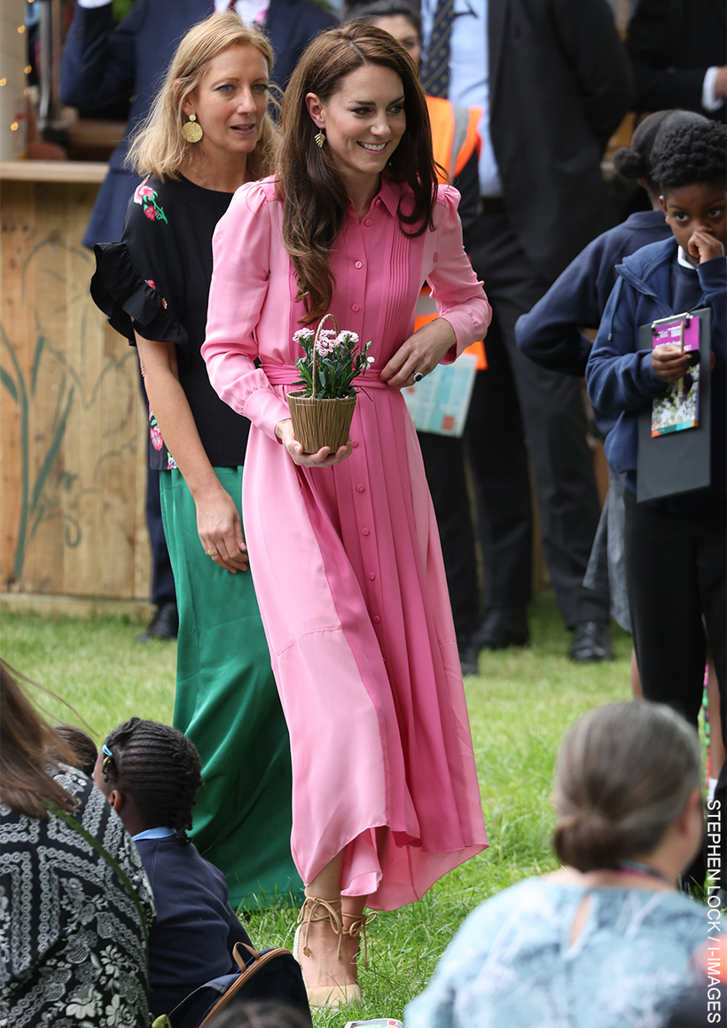 Kate Middleton repeats pink dress by ME+EM at the Chelsea Flower Show