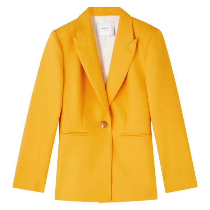 L.K. Bennett Mya Blazer Jacket in Yellow