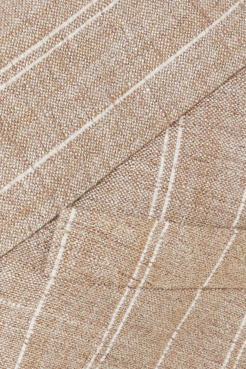 Close-up of the Blazé Milano 'Wind Hunter Charmer' pinstripe blazer fabric