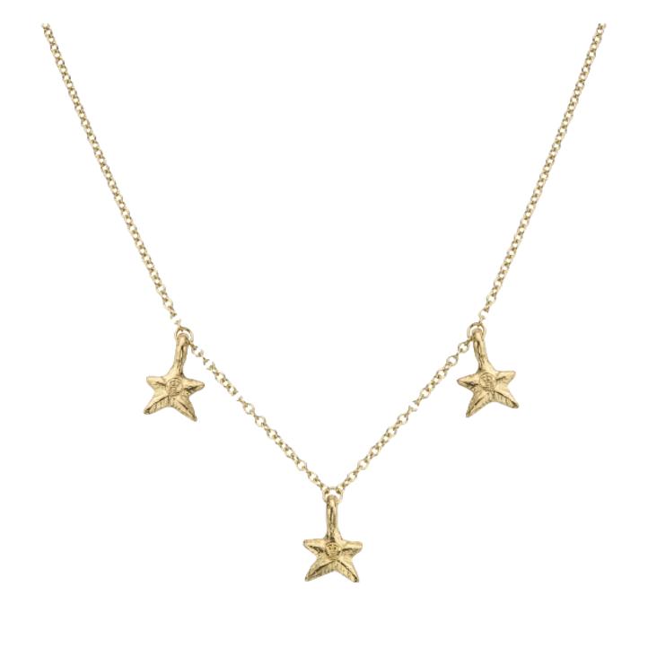 Daniella Draper Three Star Necklace in Gold