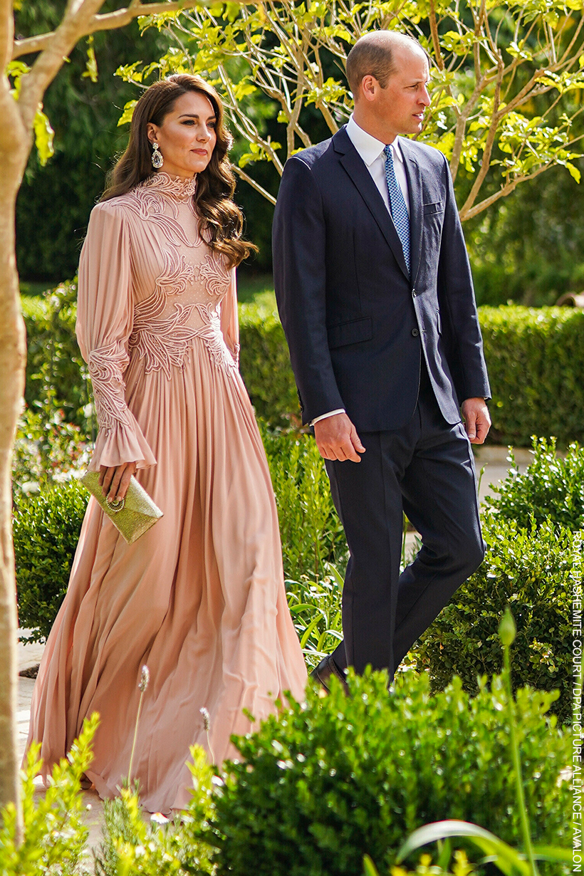 Kate Middleton’s Intricate Pink Elie Saab Gown at Jordanian Royal Wedding