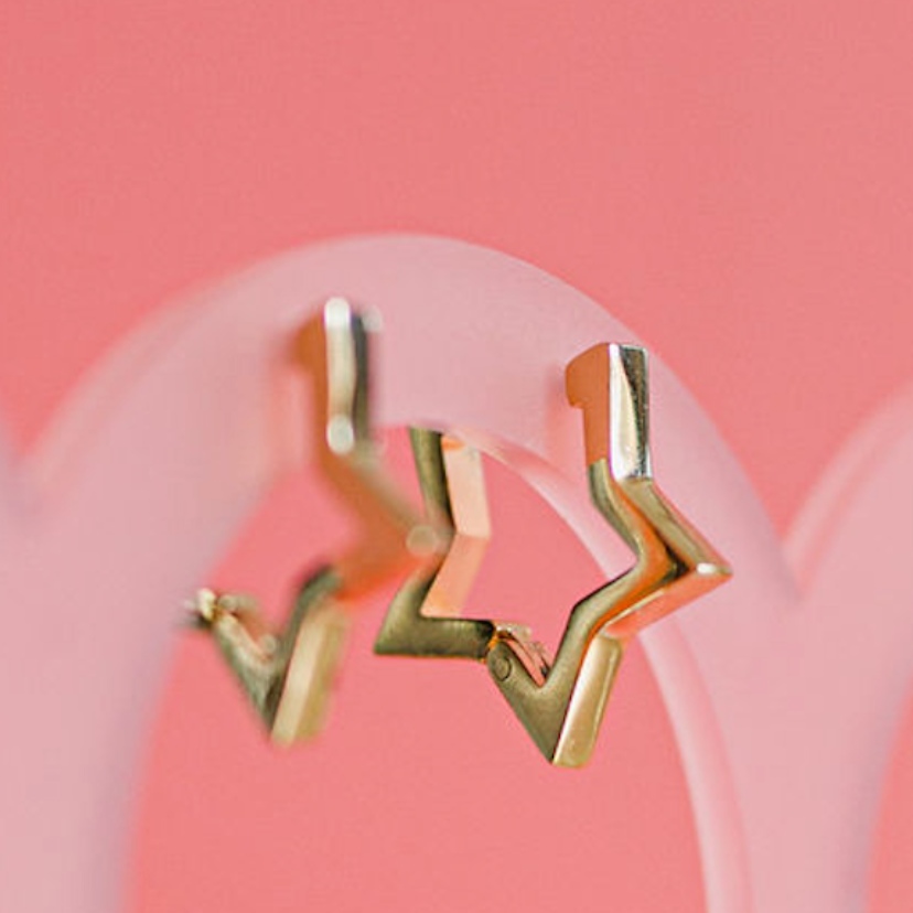 Earsass Issy Star Earrings in Gold – Brave Mind Charity