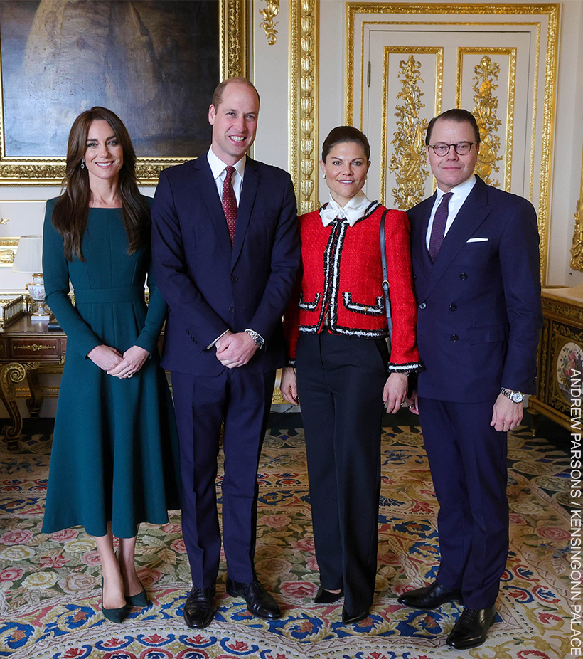 The British and Swedish royal families together at Windsor Castle in November 2023