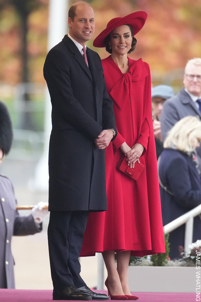 The Princess of Wales Stunned in Scarlet Red Catherine Walker for the Korean State Visit