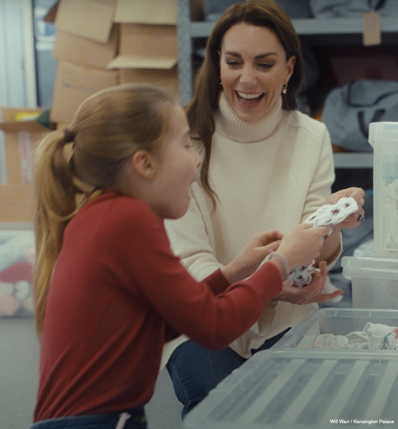 Kate Middleton’s casual, style outfit for baby bank visit with George, Charlotte & Louis