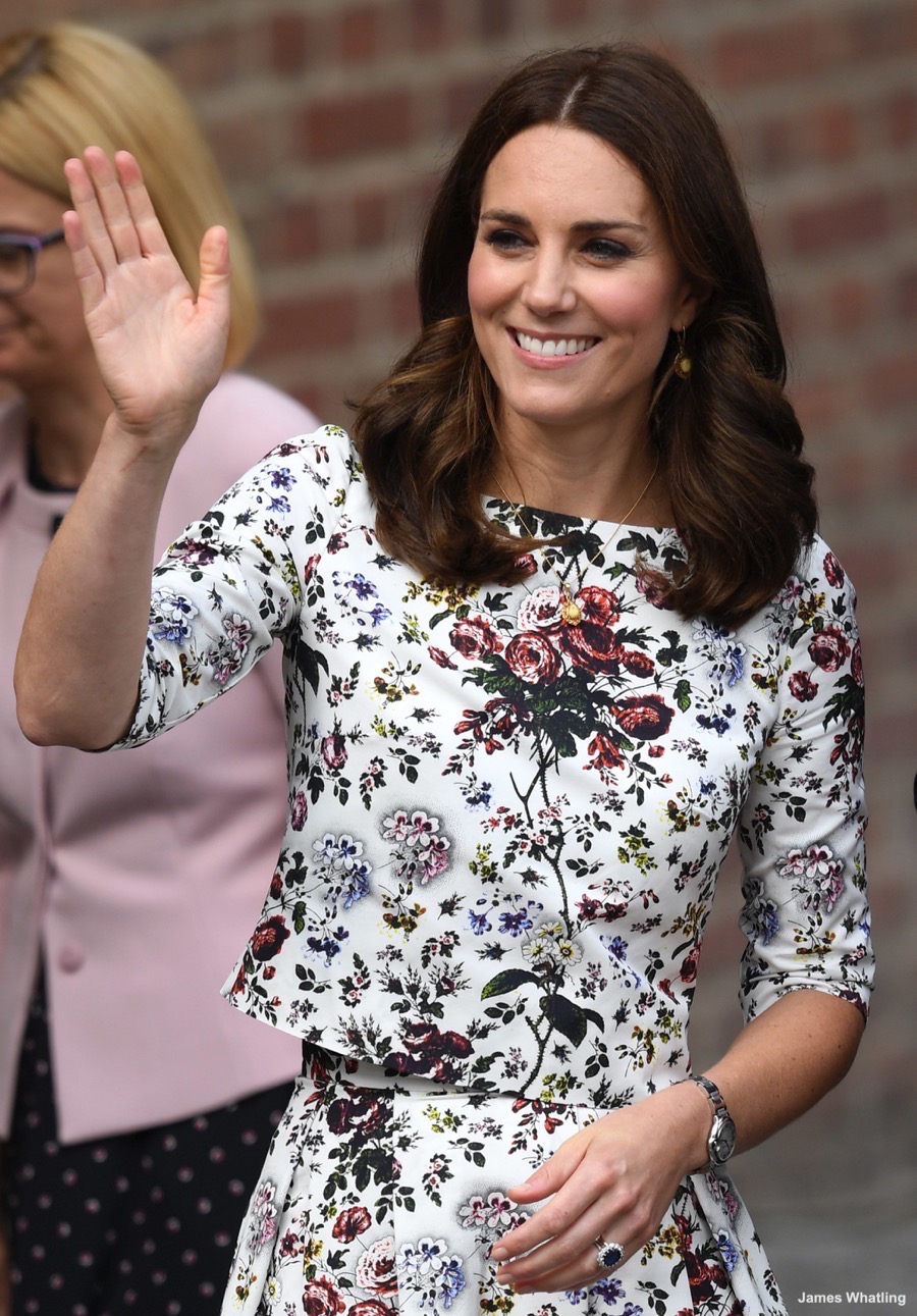 The Duke and Duchess of Cambridge visit Gdansk Town Market in Gdansk, Poland, on the 18th July 2017. Picture by James Whatling