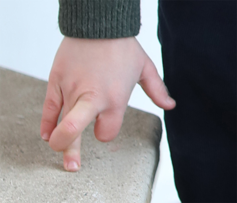 Prince Louis holds his fingers awkwardly, leading some people to think the photo was AI generated