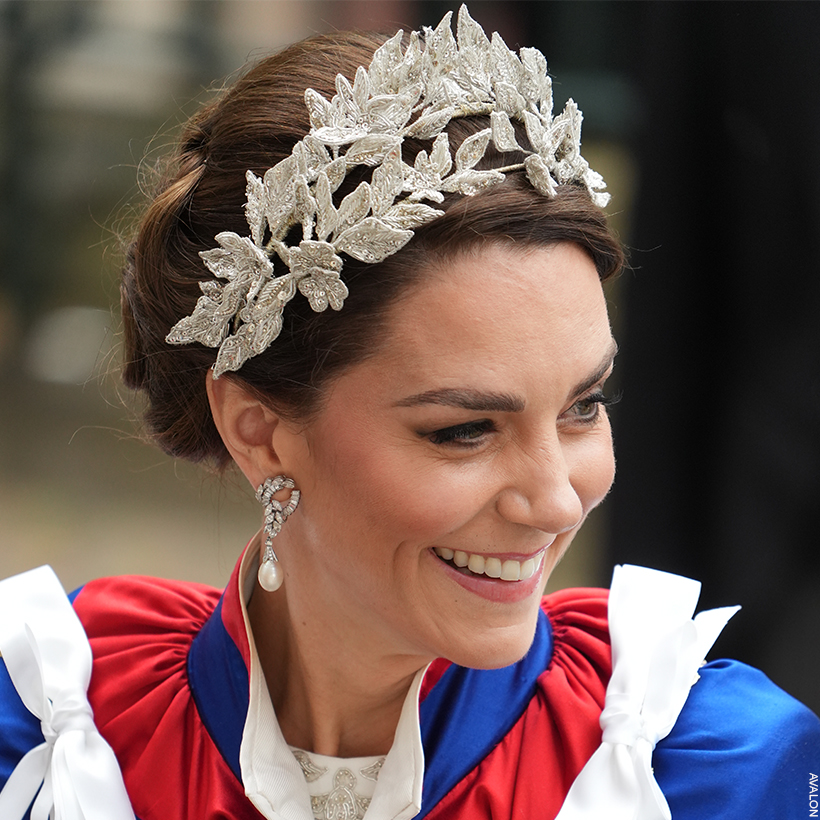 Jess Collett x Alexander McQueen Crystal Leaf Headpiece