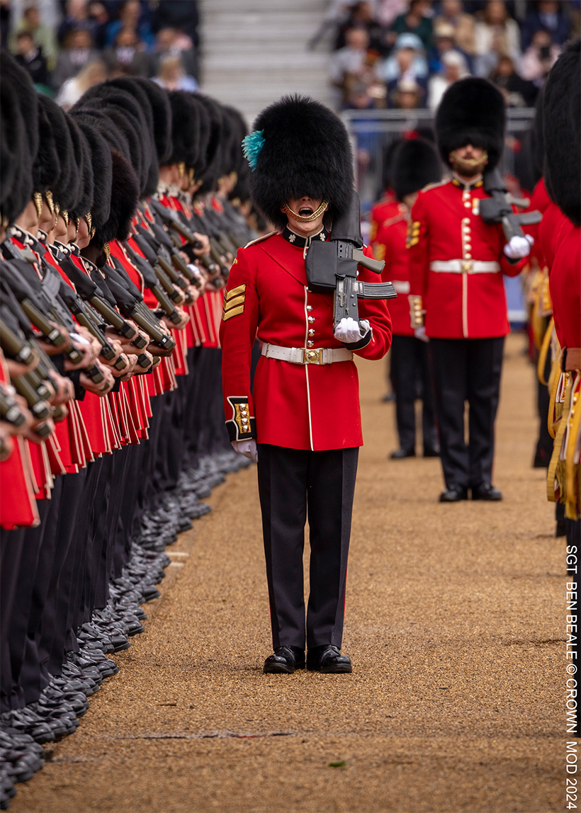 Irish Guards Trooping the Colour today