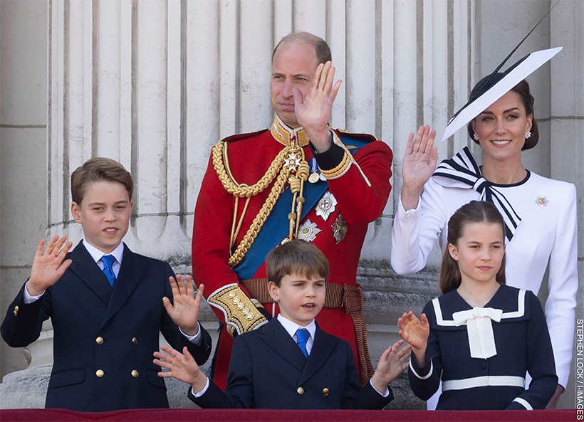 Wales family on the balcony of Buckingham Palace