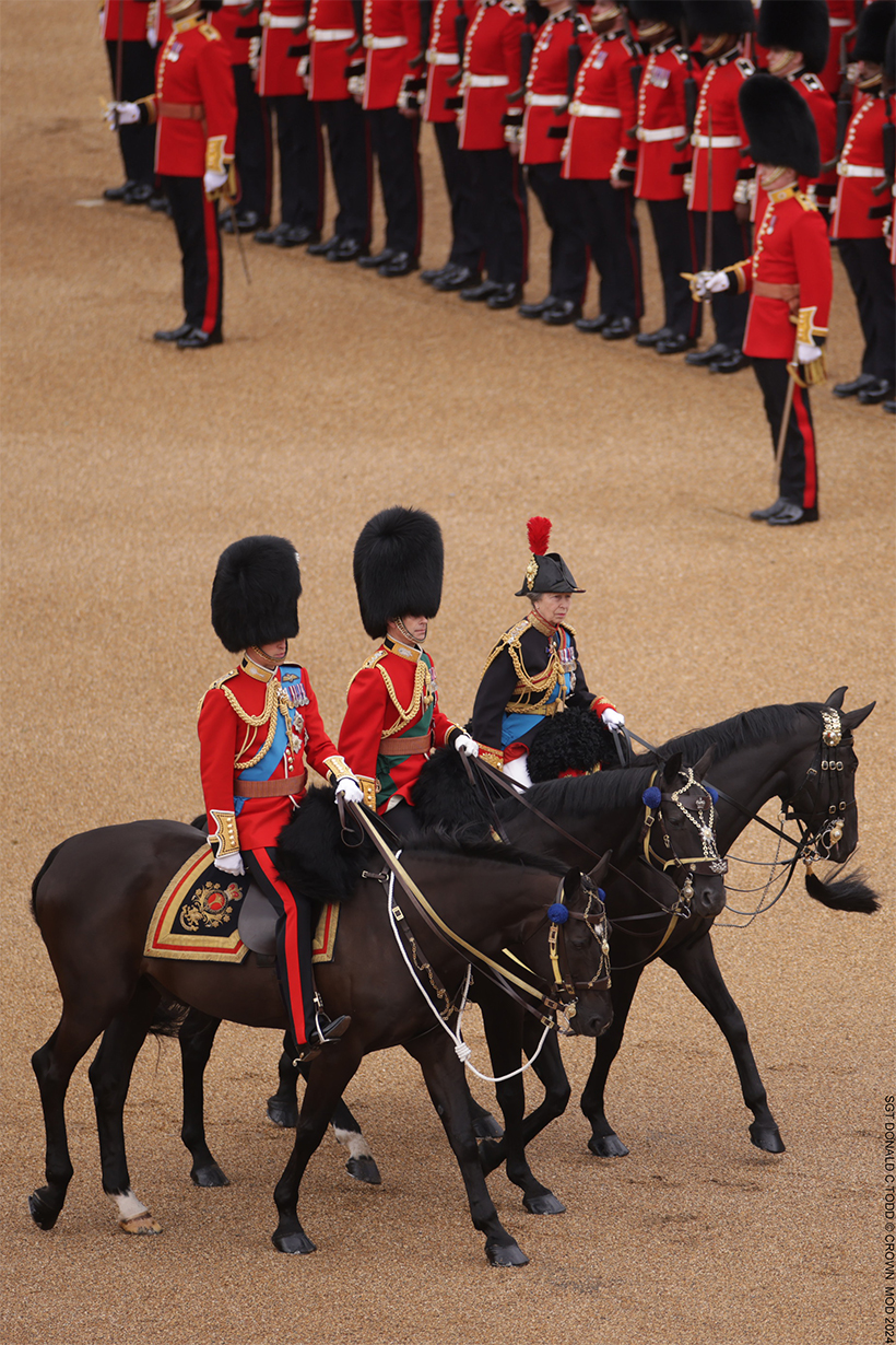 William, Edward and Anne ride in the procession