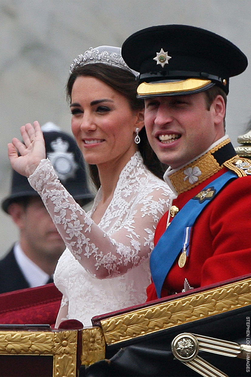 William and Kate on their wedding day in 2011
